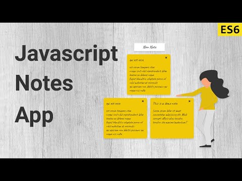 Create notes app in plain Javascript
