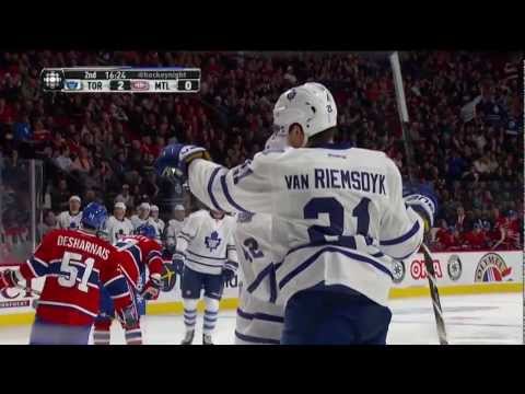 van Riemsdyk Goal - Leafs 3 vs Habs 0 - Feb 9th 2013 (HD)