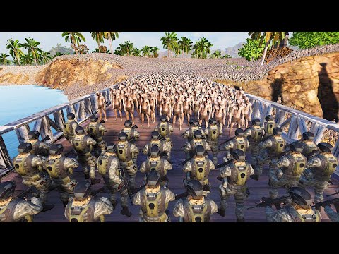 Special Forces Bridge Defense VS 10 MILLION ZOMBIES! - Ultimate Epic Battle Simulator 2 UEBS 2