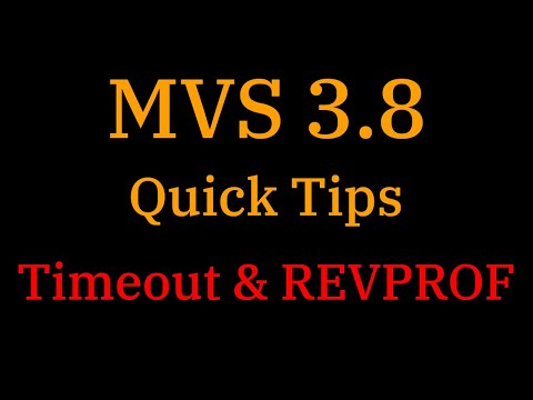 [015] MVS 3.8: Two quick tweaks