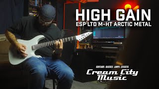 Video thumbnail for HIGH GAIN: ESP LTD M-HT Arctic Metal Guitar Demo by Cream City Music