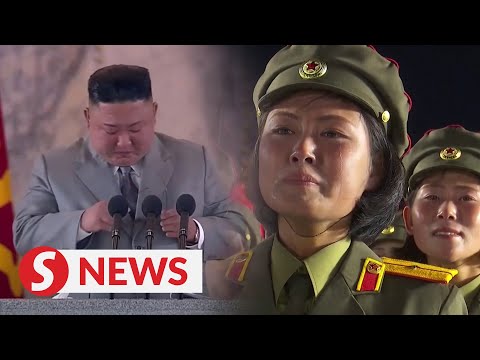 North Korean leader chokes up during speech amid outpouring of emotion from audience