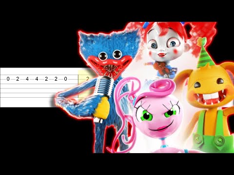 The Poppy Playtime Band 2 - Puppet Hour Time (Easy Guitar Tabs Tutorial)