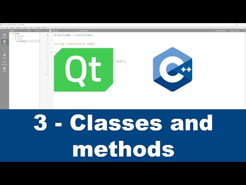 3 - Qt with C++ Class and Methods - ( Qt Creator )