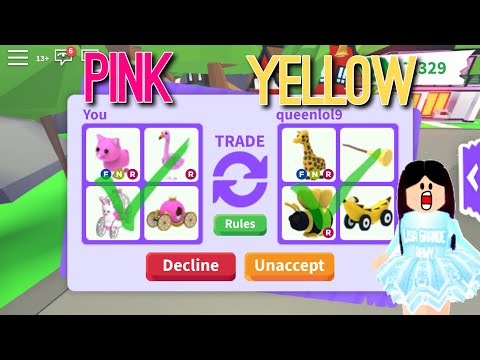 ONE COLOR TRADING CHALLENGE In Adopt Me! Roblox