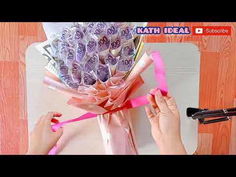 How to make easy Money Bouquet/Easy Tutorial/Surprise Idea/Kath Ideal