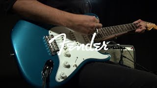 Video thumbnail for Fender Eric Johnson Stratocaster Guitar, Lucerne Aqua Firemist | Gear4music demo by Gear4music Guitars