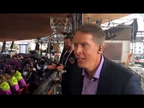 Segervrålet i TV4-studion när Sverige tar guld.