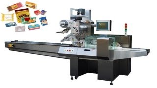 preview picture of video 'locks&hardware horizontal flow wrapping packaging machine with Touch Screen PLC Control Flow wrapper'