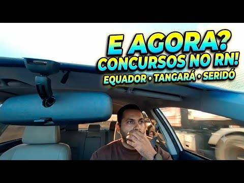 MUDEI DE IDEIA! Vou fazer os concursos de Tangará, Equador e o Unificado do Seridó/RN!