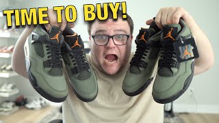 TIME TO BUY!! PRICE GOING UP ON THESE AIR JORDAN 4 UNDEFEATED!!