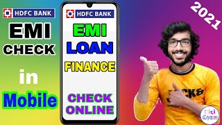 hdfc loan details emi kaise check kare - hdfc finance mobile loan - new leatest video hdfc emi kaise