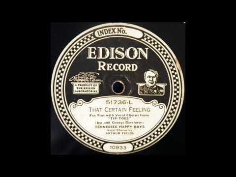That Certain Feeling (Tennessee Happy Boys)