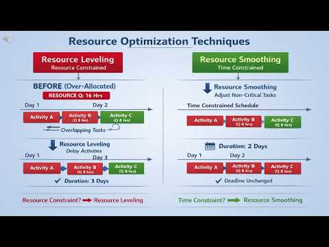Resource Optimization in Project Management | Leveling & Smoothing Explained