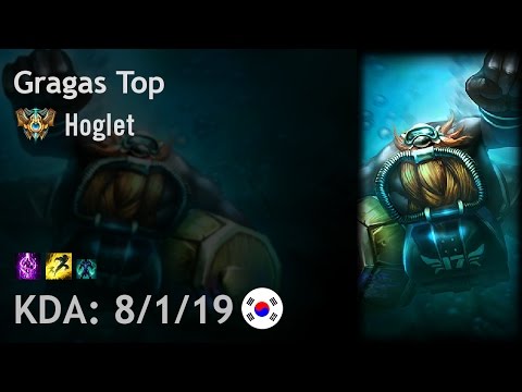 Gragas Top vs Galio - Hoglet - KR Challenger Patch 7.6
