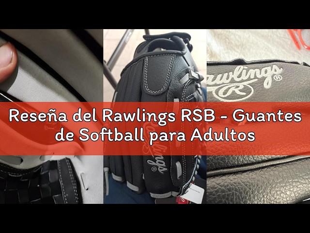 Vídeo relacionado con Rawlings RSB - Guante de sóftbol de Lanzamiento Lento | Lanzamiento a Mano Derecha | 12.5 Pulgadas - Red de Cesta