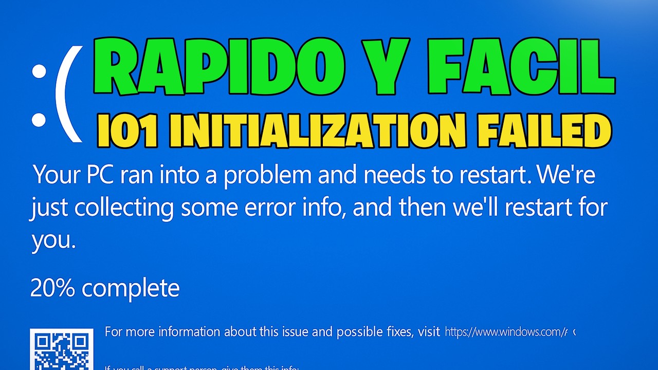 SOLUCIÓN: IO1_INITIALIZATION_FAILED Pantalla Azul (BSOD) en Windows