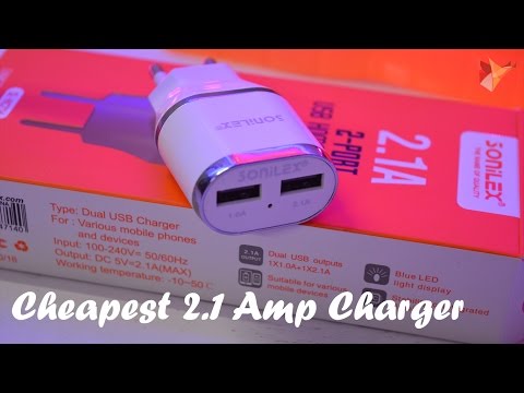 Cheapest 21amp charger by sonilex under rs200 data dock