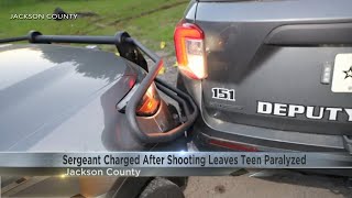 Jackson County sergeant charged after teen paralyzed in shooting