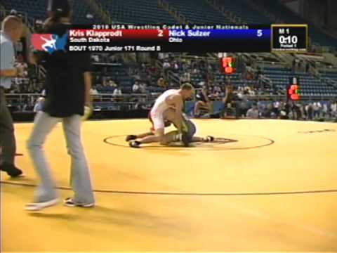 Junior Freestyle 171 pounds - Nick Sulzer vs. Kris Klapprodt