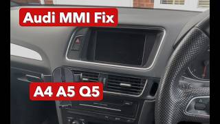 Audi MMI problem, not powering on, diagnosis and fix for the A4, A5, Q5, S4, S5