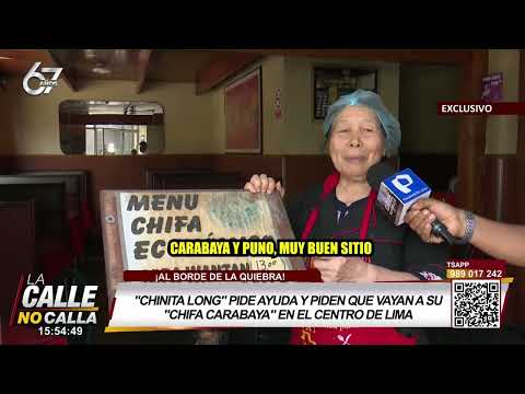 “Chinita Long” pide ayuda ya que su restaurante está al borde de la quiebra