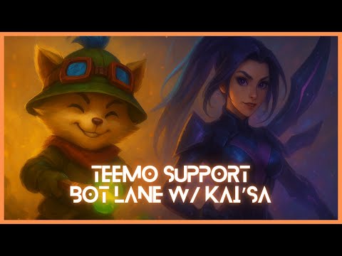 Teemo Support +  Kai'Sa Bot Lane = Pure Mayhem 💥 (FULL GAME)