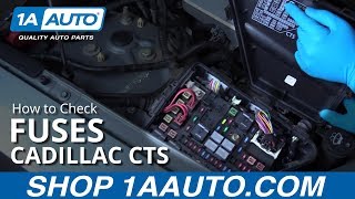 How to Check your Fuses 03-07 Cadillac CTS