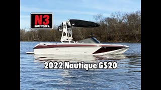 2022 Nautique GS20 - Crimson Metal Flake - On Water || N3 Boatworks