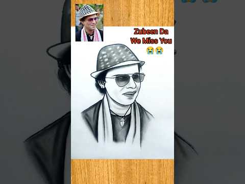 Zubeen Garg drawing 😭💔 #zubeengarg #drawing #art #shorts