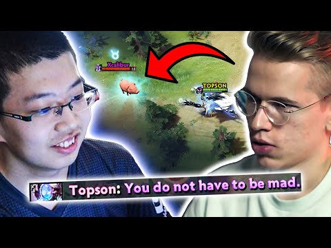 When Xcalibur meets against Topson on MID ⚔️