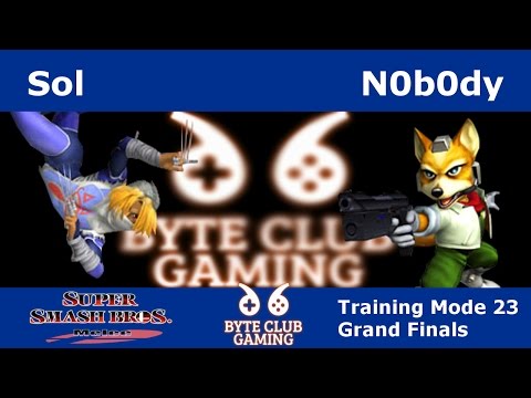 Byte Club Gaming (TM23) SSBM - Sol (Sheik) Vs. N0b0dy (Fox) Smash Melee - Grand Finals