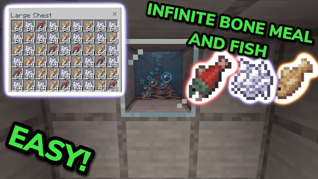 BEST 1.21 BONE MEAL FARM TUTORIAL in Minecraft Bedrock (MCPE/Xbox/PS ...
