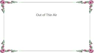 Howard Jones - Out of Thin Air Lyrics