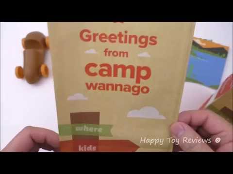 2016 CAMP WANNAGO WENDY'S KIDS MEAL BAG COMPLETE SET OF 5 KIDS TOYS COLLECTION REVIEW Video