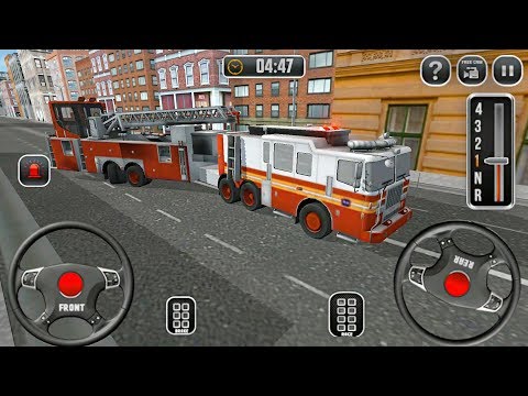 Fire Truck Driving School 911 Emergency Response - Strange Firefighter Truck - Android Gameplay