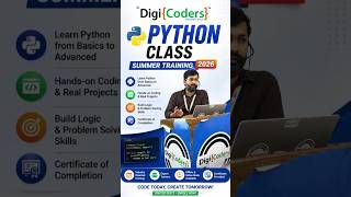 𝐏𝐲𝐭𝐡𝐨𝐧 𝐓𝐫𝐚𝐢𝐧𝐢𝐧𝐠 𝟐𝟎𝟐𝟔 | 𝐏𝐲𝐭𝐡𝐨𝐧 𝐏𝐫𝐨𝐠𝐫𝐚𝐦𝐦𝐢𝐧𝐠 𝐂𝐨𝐮𝐫𝐬𝐞 𝐟𝐨𝐫 𝐒𝐭𝐮𝐝𝐞𝐧𝐭𝐬 | 𝐃𝐢𝐠𝐢𝐂𝐨𝐝𝐞𝐫𝐬