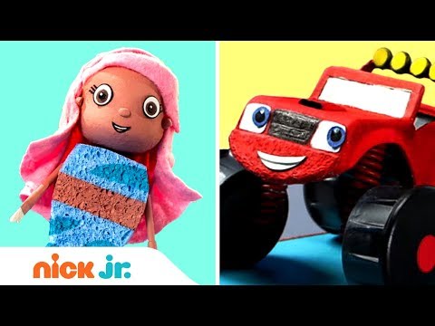 Make Your Own Nick Jr. Surprise Toys w/ Bubble Guppies & Blaze | Stay Home 