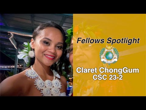 Fellow's Spotlight: Claret Chungum from the Marshall Islands