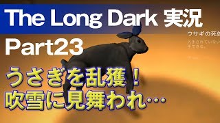 【The Long Dark 実況 part23】うさぎを乱獲！吹雪に見舞われ… ～ 北海道育ちの男が雪山遭難に挑む！