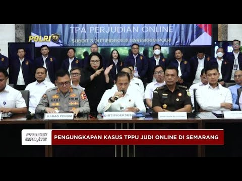PRESISI UPDATE: LIVE KONPERS - PENYITAAN HOTEL ARUSS SEMARANG KASUS TPPU JUDI ONLINE 06/01/25 10.04