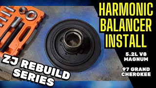 Replace Harmonic Balancer - Jeep Grand Cherokee ZJ (1997) - Engine Rebuild Part 3