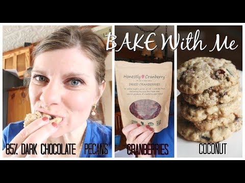 HONESTLY CRANBERRY | Bake With Me | Cranberry Dark Chocolate Coconut Pecan Cookies