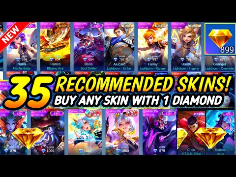 35 BEST SKIN TO BUY WITH 1 DIAMOND 💎 (WORTH IT) IN 11.11 MEGA SALE | PROMO DIAMONDS 2025! - MLBB