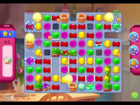 HomeScapes Level 7439 no boosters (11 moves)