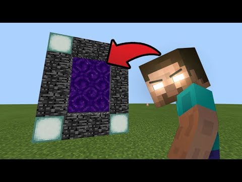 Flax - How To Make a Portal to the Herobrine DIMENSION in Minecraft Pocket Edition