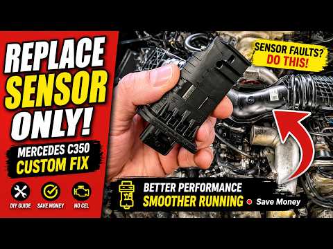 Mercedes C350 CDI (W204) MAF Sensor Replacement — TUCKBOLD vs Bosch | OM642 Engine DIY Fix