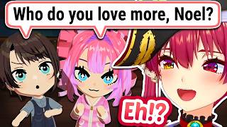 The Love Triangle Situation On Marine's Island Is CRAZY 💀【ENG Sub Hololive】