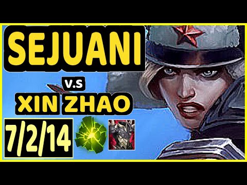 SEJUANI vs XIN ZHAO - 7/2/14 KDA JUNGLE GAMEPLAY - EUW Ranked MASTER