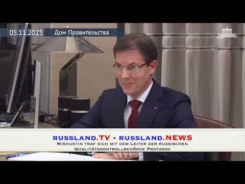 Mishustin traf sich mit dem Leiter der russischen Qualitätskontrollbehörde Protasov